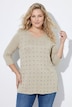 Shirt, Ziernieten, A-Linie, Rundhals, 3/4-Arm
