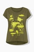 T-shirt, A-line, abstrakt print, halværmet