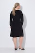 Midi-Kleid, Slim Fit, Wickeloptik, Jersey, Langarm