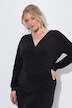 Midi-Kleid, Slim Fit, Wickeloptik, Jersey, Langarm