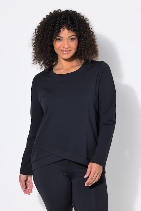Yoga-Shirt, Slim, Rundhals, Langarm