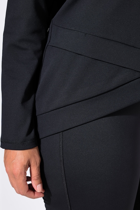 Yoga-Shirt, Slim, Rundhals, Langarm
