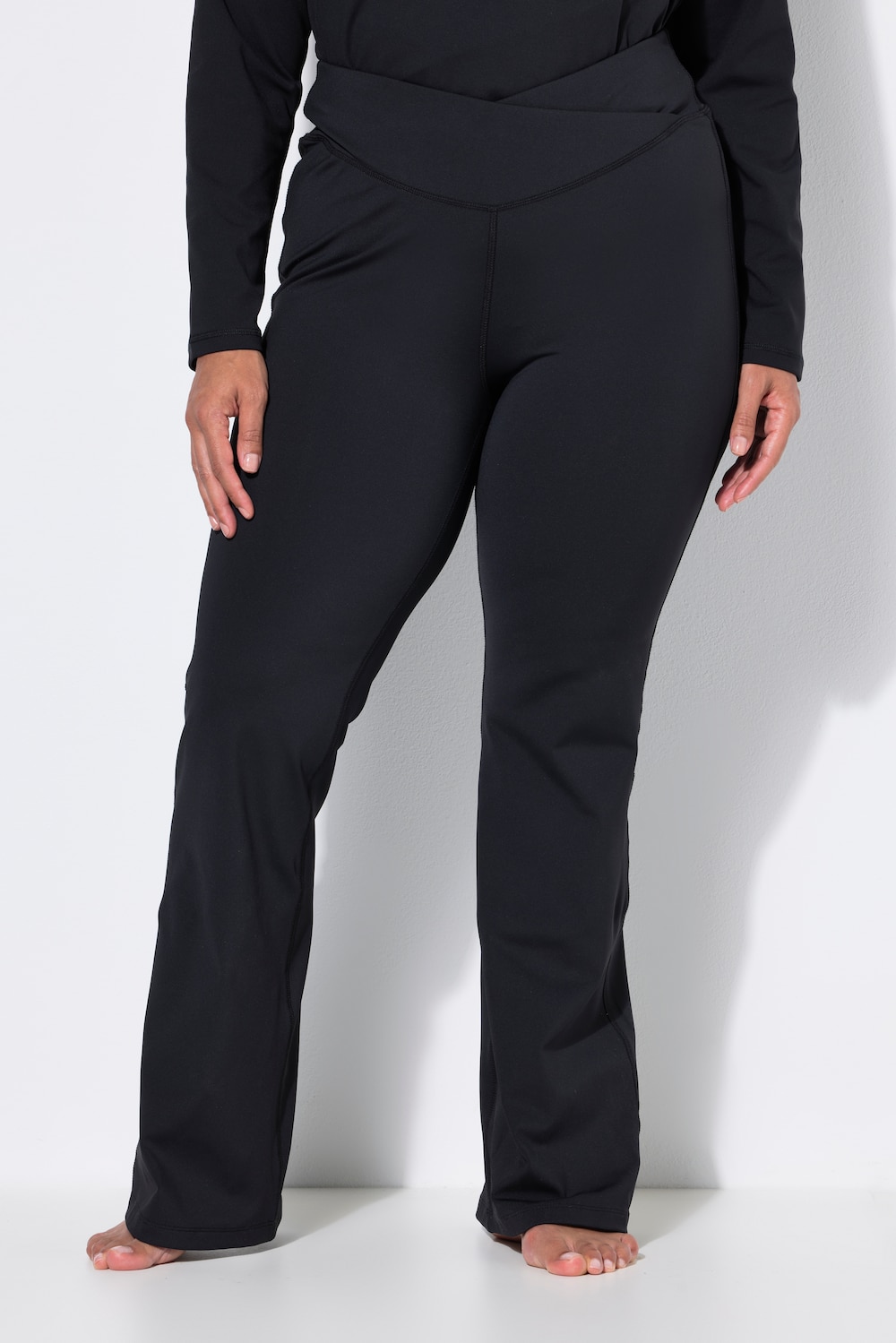 Yoga-Leggings, Bootcut, Slim, Elastikbund