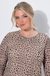Meshkleid, Slim Fit, Leo-Muster, Jersey-Unterkleid