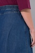 A-Line Elastic Waist Denim Skirt