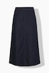 A-Line Elastic Waist Denim Skirt