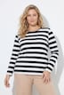 Shirt, Blockstreifen, Classic, Rundhals, Langarm