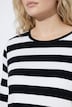 Shirt, Blockstreifen, Classic, Rundhals, Langarm