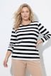 Shirt, Blockstreifen, Classic, Rundhals, Langarm