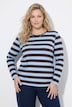 Shirt, Blockstreifen, Classic, Rundhals, Langarm