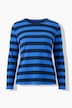 Shirt, Blockstreifen, Classic, Rundhals, Langarm