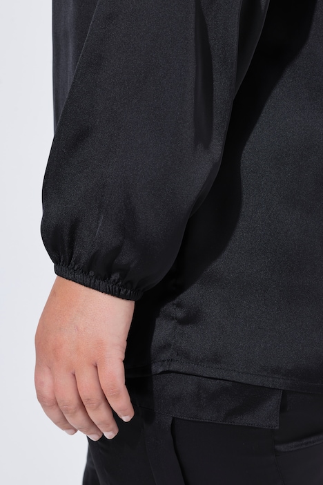 Chiffon blouse, A-lijn, wijde lange mouwen