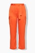 Satin-Cargohose, gerades Bein