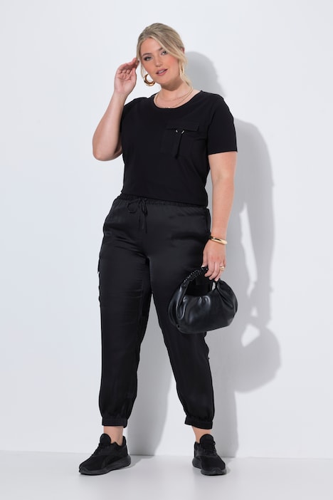 Cargohose, Joggpants-Fit, Cargotaschen, Elastikbund