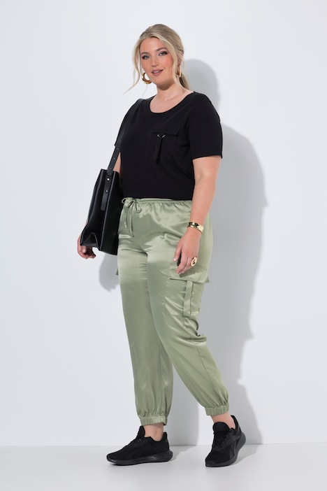 Cargohose, Joggpants-Fit, Cargotaschen, Elastikbund