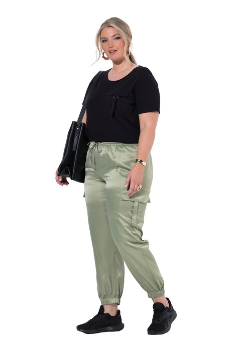 Cargohose, Joggpants-Fit, Cargotaschen, Elastikbund