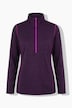 Ski-Funktionsshirt, Farbdetails, Troyerkragen, Langarm