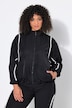 Trainingsjacke, Zierpaspeln, Oversized, Stehkragen, Langarm