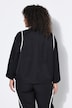 Trainingsjacke, Zierpaspeln, Oversized, Stehkragen, Langarm
