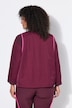 Trainingsjacke, Zierpaspeln, Oversized, Stehkragen, Langarm
