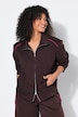 Sweatjacke, Boxy Fit, Stehkragen, Langarm