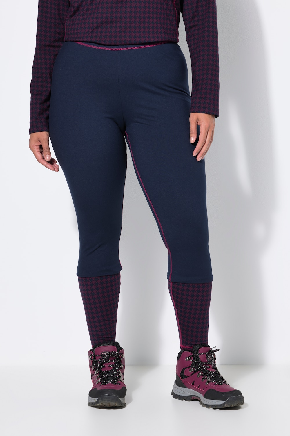 Ski-Funktionsleggings, Saumdruck, Slim, Elastikbund