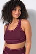 Soutien-gorge de sport, bonnets souples, passepoils fantaisie et dos nageur