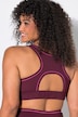 Soutien-gorge de sport, bonnets souples, passepoils fantaisie et dos nageur
