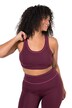 Sportovní podprsenka typu Bustier, ozdobné lemování, měkké košíčky, Racerback