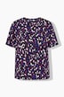 T-shirt, oversized, color-leo, halve mouw