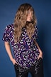 T-shirt, oversized, color-leo, halve mouw