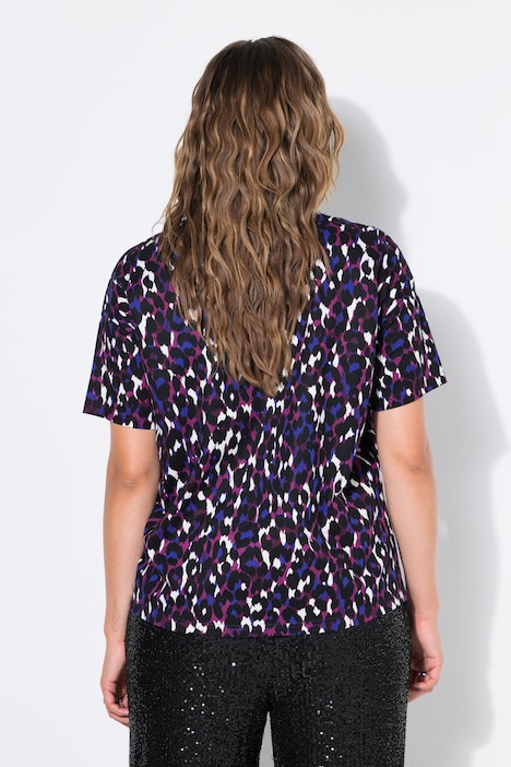 T-shirt, oversized, color-leo, halve mouw