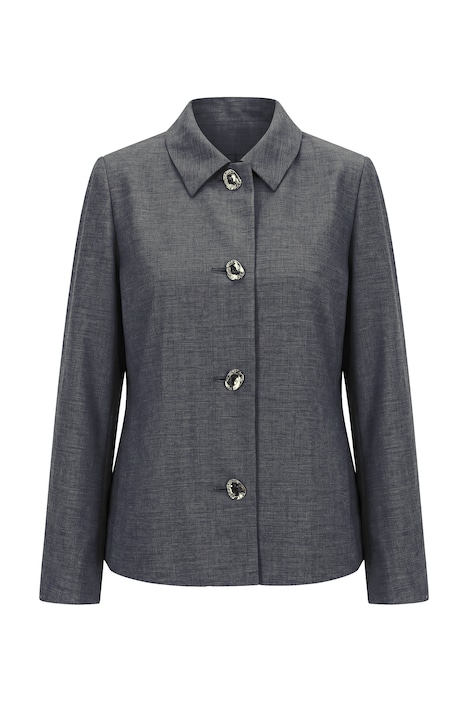 Jacke, Schmuckknöpfe, A-Linie, Langarm
