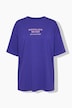 T-Shirt, oversized, Statement-Print vorne und hinten