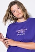 T-Shirt, oversized, Statement-Print vorne und hinten