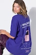 T-Shirt, oversized, Statement-Print vorne und hinten