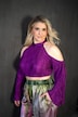 OffShoulder-Plisseebluse, Slim Fit, ausgestellte Ärmel
