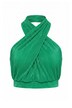 Plissee-Top, Slim Fit, drapierter Neckholder-Ausschnitt