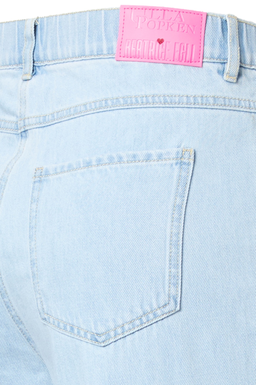 Jeans Mary, weites Bein, Zierketten, Komfortbund