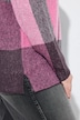 Pullover, Karomuster, Stehkragen, Langarm