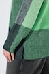Pullover, Karomuster, Stehkragen, Langarm