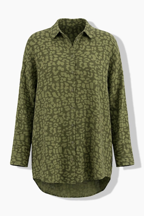 Musselin-Hemd, Oversize Shape, Leo