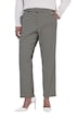 Pantalon Jacquard motif graphique, jambe étroite et taille confortable
