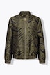 Blouson, Boxy Shape, Zebra-Jacquard, elastischer Saum