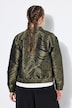 Blouson, Boxy Shape, Zebra-Jacquard, elastischer Saum