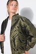 Blouson, Boxy Shape, Zebra-Jacquard, elastischer Saum