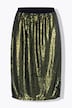 Rok, straight pasvorm, matte pailletten, elastische tailleband