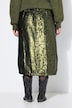Rok, straight pasvorm, matte pailletten, elastische tailleband