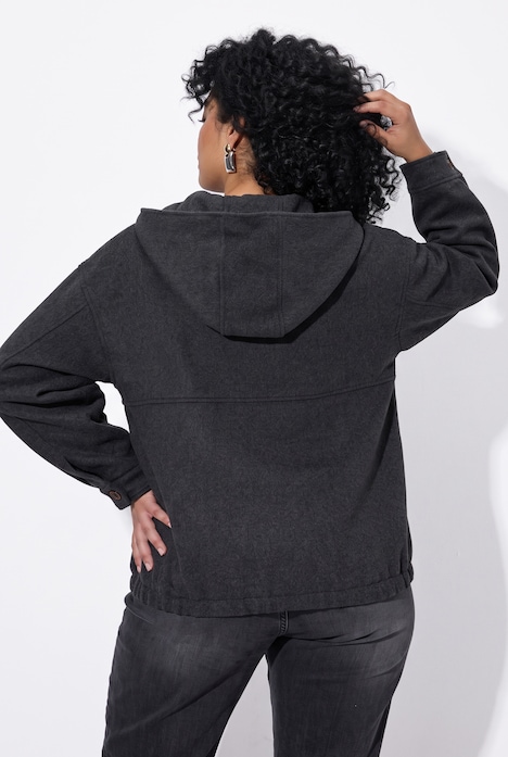 Oversized jas, oversized, capuchon, kort