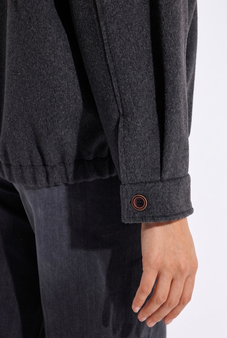 Oversized jas, oversized, capuchon, kort